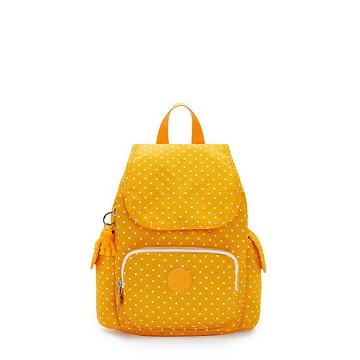 Kipling City Pack Mini Printed Ryggsäck Gula | SE 1720ZU